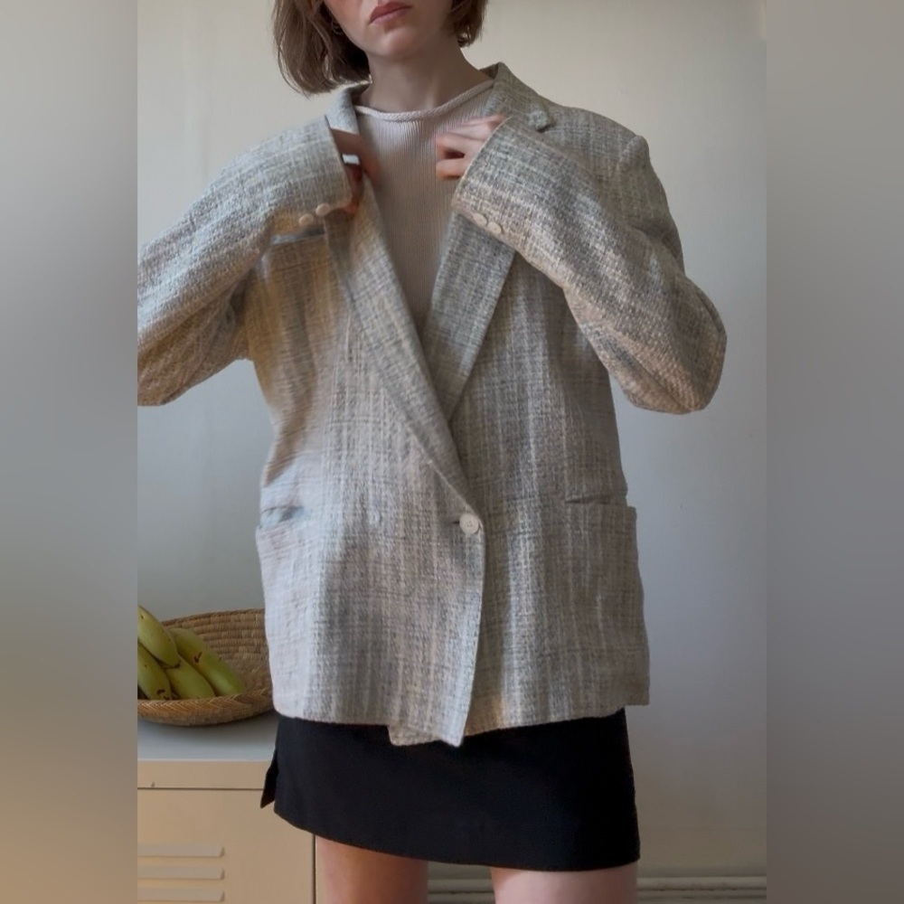 Vintage tweed blazer ( oversized) - Picture 2 of 6